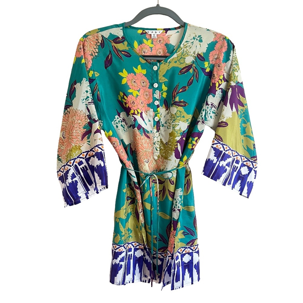 CAbi Style #812 100% Silk Poetry Tunic Blouse
